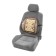 Orthopedic back on the seat with a massager, 40 × 40 cm, beige
