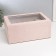 Casket to the leatherette for jewelry "Cabrine" pink 30.5x20x13.5 cm