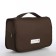 Cosmetic bag classic, 24*10*18, lightning departure, hook, brown