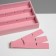 Steam for decorating 18 cells, phlock, 21 × 12.3 × 2.5 cm, pink color