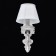 Sconces "Augustine", 40W E14, white color, gold