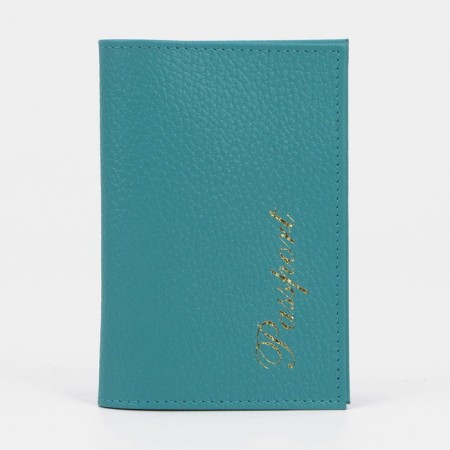 Covers for passport, turquoise color