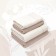 A set of towels "Bookle", size 50x80 cm - 2 pcs, 70x130 cm - 2 pcs, beige color