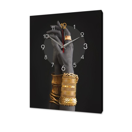 Carty clock is wall-mounted, interior "hands", silent, 30 x 40 cm