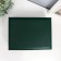 Casket to the leatherette for jewelry "Dark green matte" 9x23x17 cm
