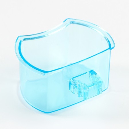 A bowl for birds with a mount to the rods 5x3.5 cm, blue-2