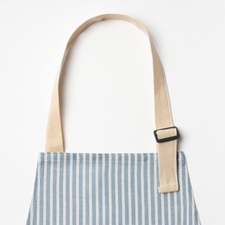 Apron of the Dolyana with a pocket, central blue, 70*65 ± 4cm, 100% HL, mobble-1
