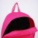 Backpack school textile "anime", with a pocket, pink color