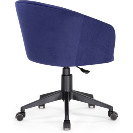 Computer chair thibault plastic/velor, black/blue 60x60x81 cm-3