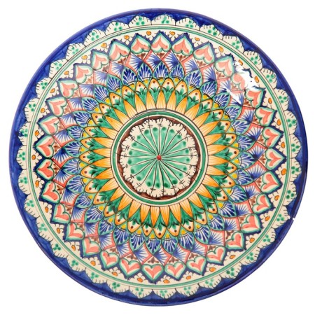Plant of Rishtan ceramics "Patterns", 27 cm, blue-1