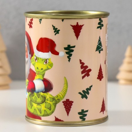 A gift of socks in a bank with a print "Everything in a Christmas tree" (male)-2