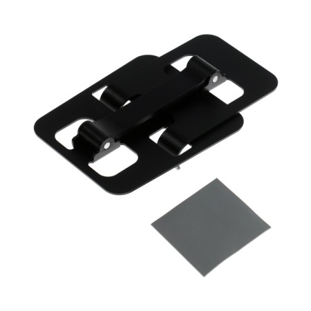 A phone stand, adjustable, folding, metal, rubber inserts, black-5