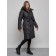 Coat insulated winter female, size 46, black color