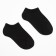 Women's socks "trackers", black color, size 23-25