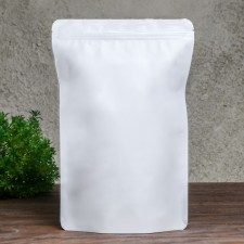 Package doy-pack, matte, white, 20 x 30 x 5 cm