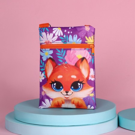 Gift set for the girl "fox", bag, gum set, notebook, tattoo-5