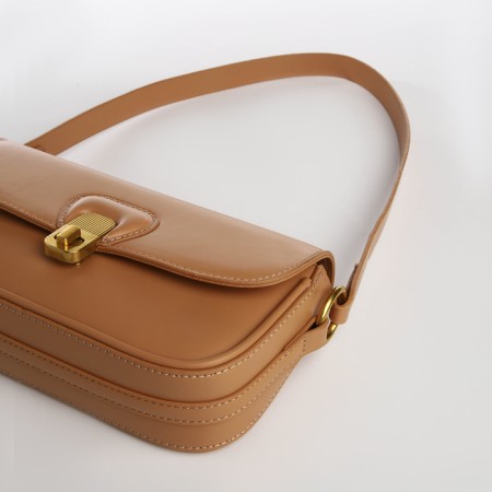 Female bag Textura, small size, color light brown-4