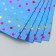 Foamiran holography "Circles and peas on blue" 2 mm format A4 set 5 sheets