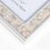 Photo frame plastic 13x18 cm "Marble Bezh" double silver stroke 21.2x16.2 cm