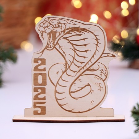 Decorative stand "Cobra 2025", 12.5 x 11.7 x 5 cm