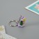 Polystone keychain "Snake with Christmas tree" mix 2x1.5x2.5 cm