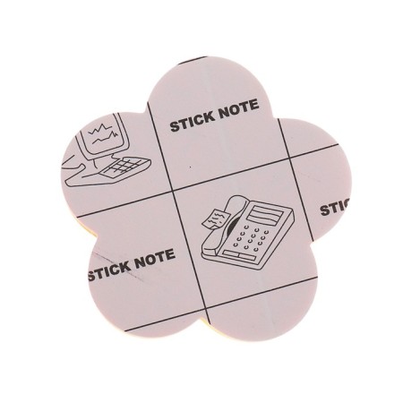 Block with a sticky edge "figures", 100 sheets, mini, fluorescent, 5 colors, mix-2