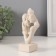 Souvenir Polystone Bust "Lovers" White in specking 7.5x5x14.5 cm