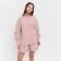 Women's costume (shirt, shorts) minku: oversize color dark pink, size 44