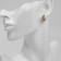 Cooping earrings Xuping Milady, white color in gold d = 1.7 cm