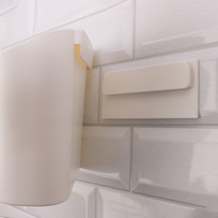 Organizer for storage "Tenderness", hinged, 4 sections, with an adhesive base, 26.8 × 16.2 cm, white color-7