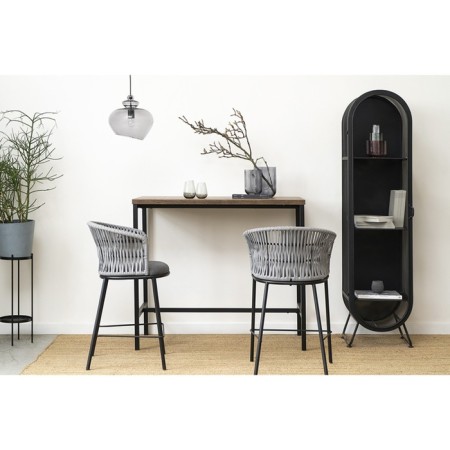 Semi-bank Haugen, 530 × 580 × 920 mm, dark gray / light gray color