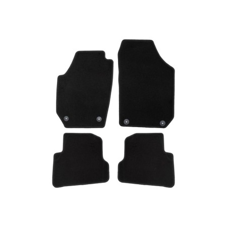 Rugs in the ECONOM salon for Skoda Fabia, Fabia Scout 2007-2010, 2010-2014, hb., 4 pcs., Textile
