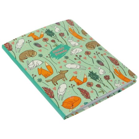 A5 Business Notepad, 64 sheets of "let's dream", integral cover, matte lamination, sparkle, mix-3
