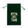 Tarot bag, velvet, dark green, 12x18 cm
