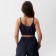 Top shortened female mist muslin size m, col. grey