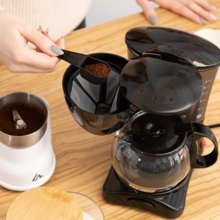 Coffee machine Luazon LKM-651, drip, 650 W, 0.6 l, black-1
