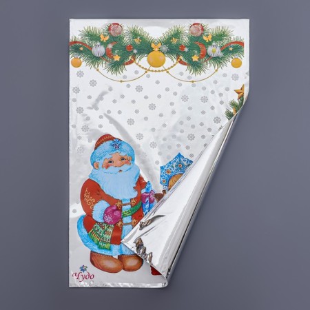 Gift package "Miracle" 25 x 40 cm, color metallized pattern-1
