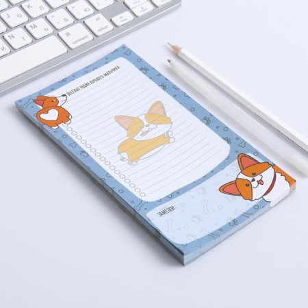Planer with torn sheets "Corgi" 100x180 mm, 50 sheets-1