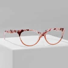 Ready glasses GA0530 (color: C2 Orange print; diopter: + 3; tint: no)