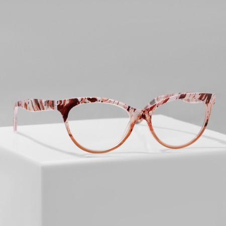 Ready glasses GA0530 (color: C2 Orange print; diopter: + 3; tint: no)