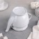 Porcelain kettle "Lingerie", 800 ml, white color
