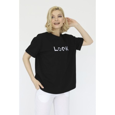 Free cut T -shirt with embroidery, ONE Size size