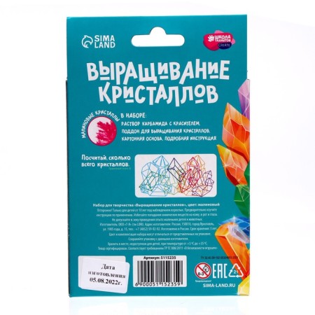 Set for creativity "radiant crystals", color raspberry-4