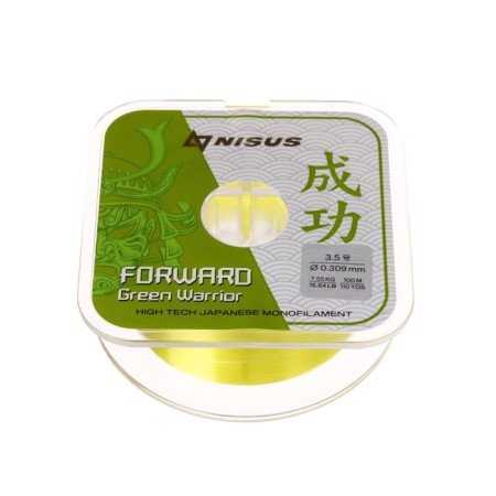 Nisus Forward Warrior fishing line, diameter 0.309 mm, test 7.55 kg, 100 m, green