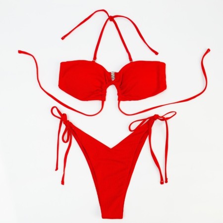 Separate swimsuit minku, red color, rr 48-7
