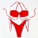 Separate swimsuit minku, red color, rr 48