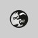 Thermal appliance "cats", d = 6 cm, black and white color
