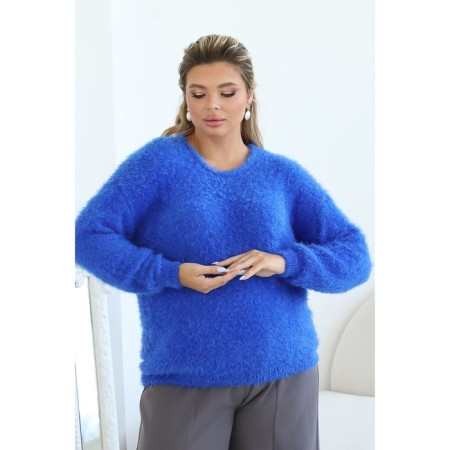 Female jumper, size 52, blue color-1