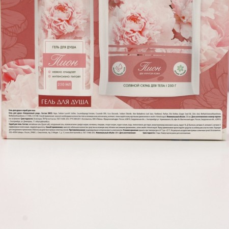 Gift set of cosmetics “Shine!”, Shower gel 250 ml and a body scrub 250 g, pure happiness-16