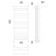 Terminus water heated towel rail "Yenisei" P15, 500x1200 mm, lower connection, chrome